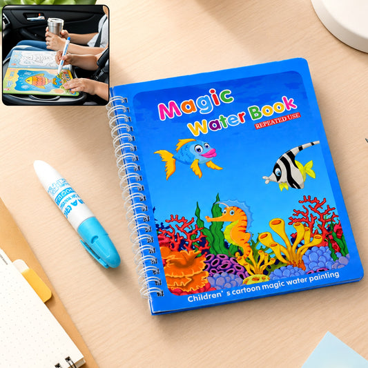 Magic Water Coloring Book Reusable Mess-free Fun For Kids Inventive Play
