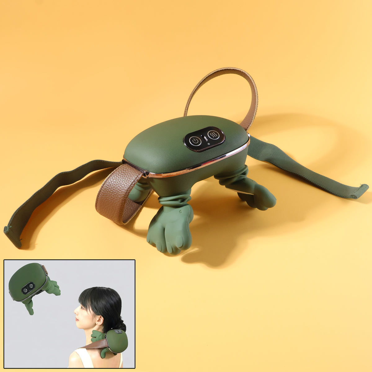 Long Rechargeable Kneading Neck Shoulder Massager