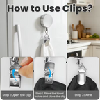 Stainless Steel Retractable Clip On Hanger