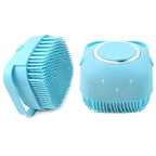 Scrubbing Soft Silicone Bath Brush with Hooks Baby Showers Silicon Cleaning Brushes