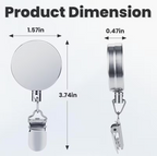 Stainless Steel Retractable Clip On Hanger