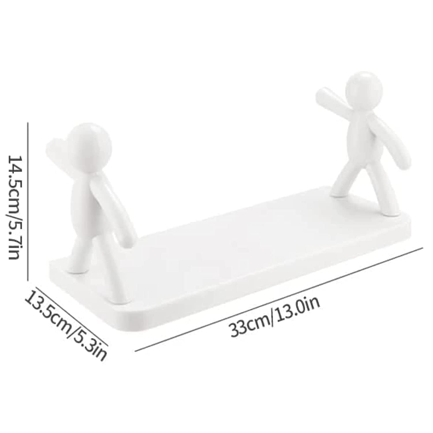 Premium Durable Self-Adhesive Modern Design Wall Mounted Shelf ( Pacl Of 2 )