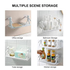 Premium Durable Self-Adhesive Modern Design Wall Mounted Shelf ( Pacl Of 2 )