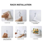 Premium Durable Self-Adhesive Modern Design Wall Mounted Shelf ( Pacl Of 2 )