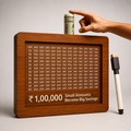 Wooden Money Saving Piggy Bank Box