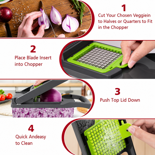 Urban 12-in-1 Vegetable Chopper – Manual • Multi-Blade