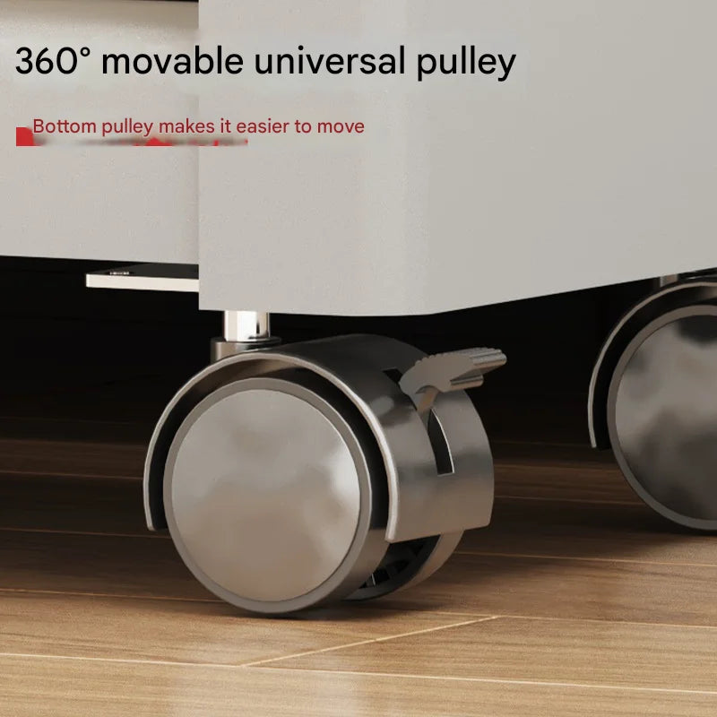 Kitchen Gap Mobile Trolley Spice Rack Ultra-narrow Side Cabinet Multi-layer Gap Metal Storage Cabinet Rack