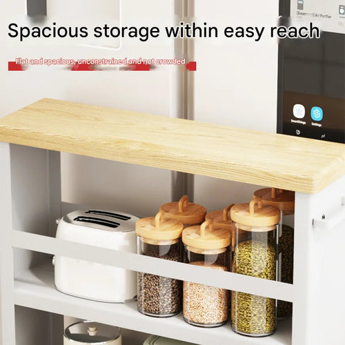 Kitchen Gap Mobile Trolley Spice Rack Ultra-narrow Side Cabinet Multi-layer Gap Metal Storage Cabinet Rack
