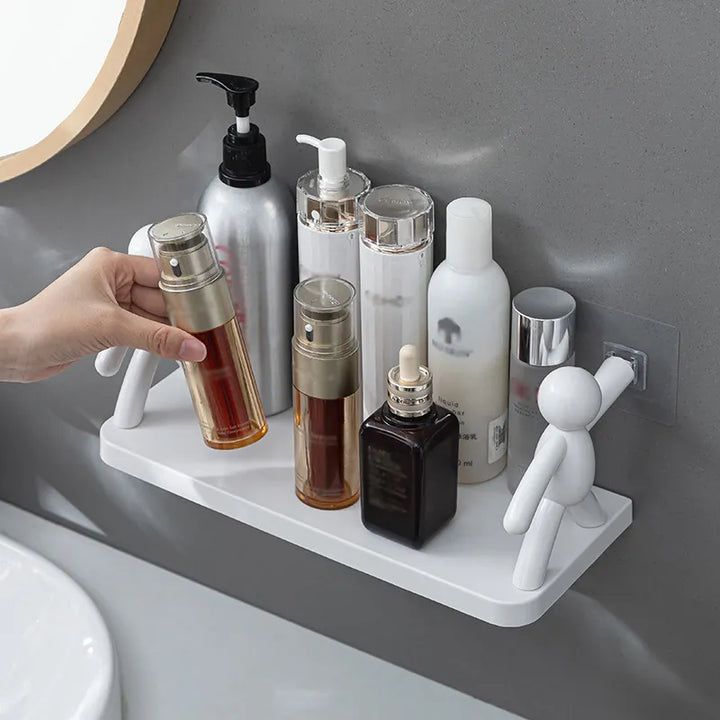 Premium Durable Self-Adhesive Modern Design Wall Mounted Shelf ( Pacl Of 2 )