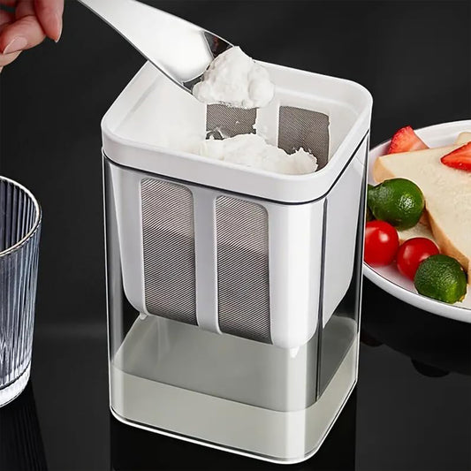 2 In 1 Multifunctional Yogurt Strainer With Storage Container  1100 Ml (1 Set)