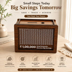 Wooden Money Saving Piggy Bank Box